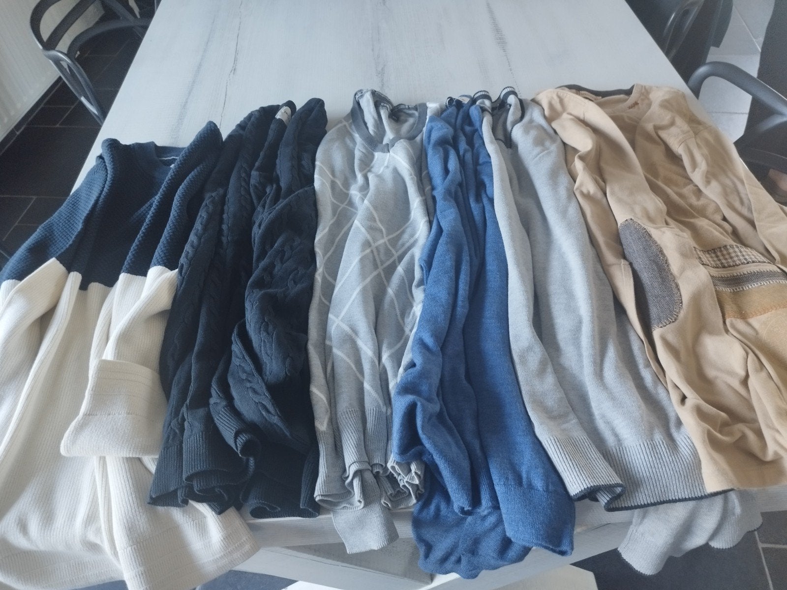 lot de vêtements pour hommes 6 pièces, Ophalen, Sans marque, Blauw, Gedragen