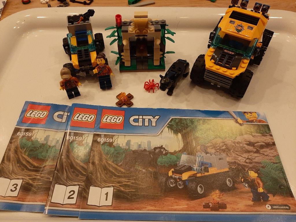 Lego City Jungle set 60159 Jungle Halftrack Mission, Ophalen of Verzenden, Gebruikt, Complete set, Lego