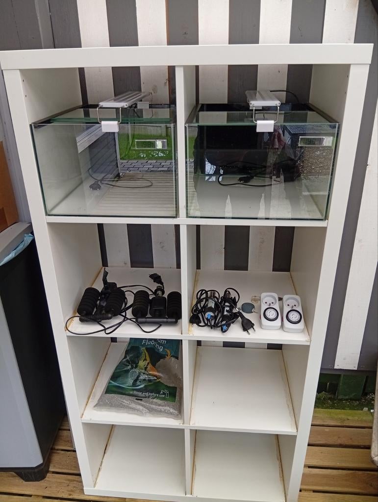 Ikea kallax kast aqariums