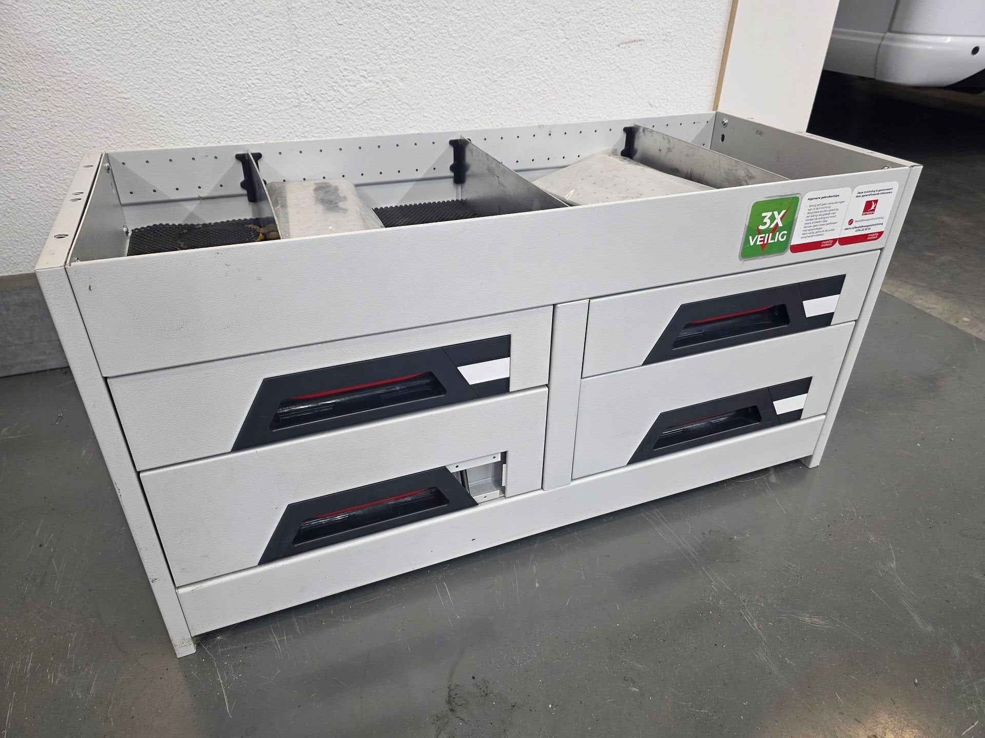 Professionele Flexmo Bedrijfswageninrichting / 90x38x50 cm, Ophalen, Gebruikt, -, -
