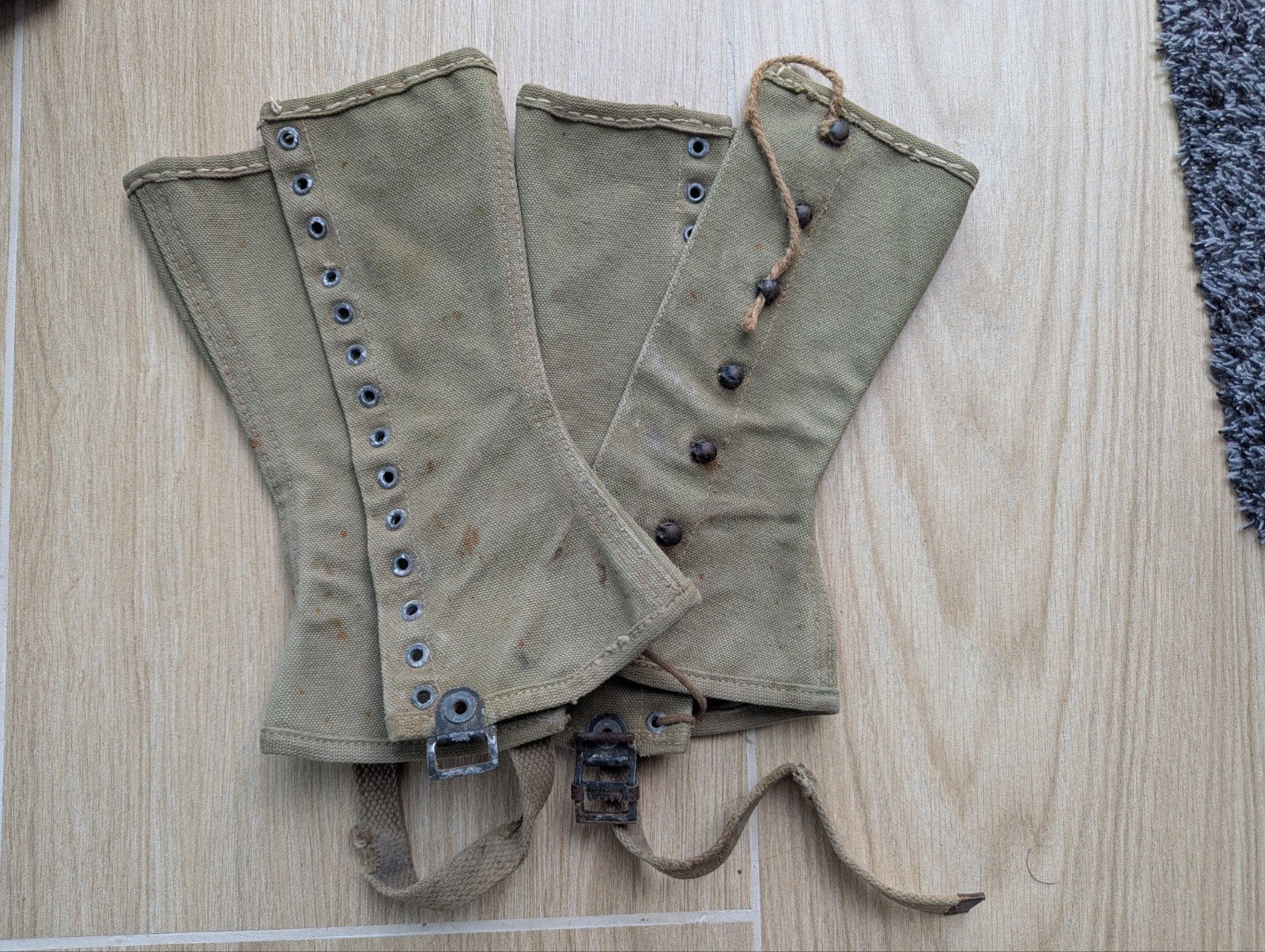 guêtres us WW2 od7, Enlèvement ou Envoi, Armée de terre, Vêtements ou Chaussures