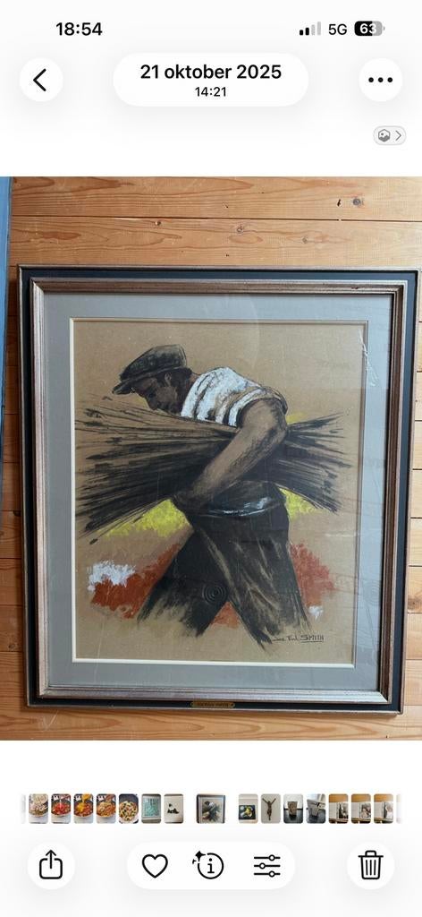 Schilderij Jos Fred Smith, Antiek en Kunst, Ophalen