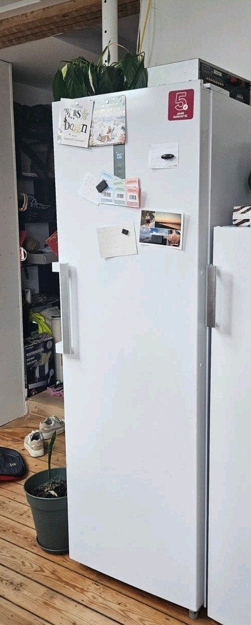 Frigo en parfait état (1 an), Electroménager, 160 cm ou plus, 200 litres ou plus, 45 à 60 cm, Sans bac à congélation