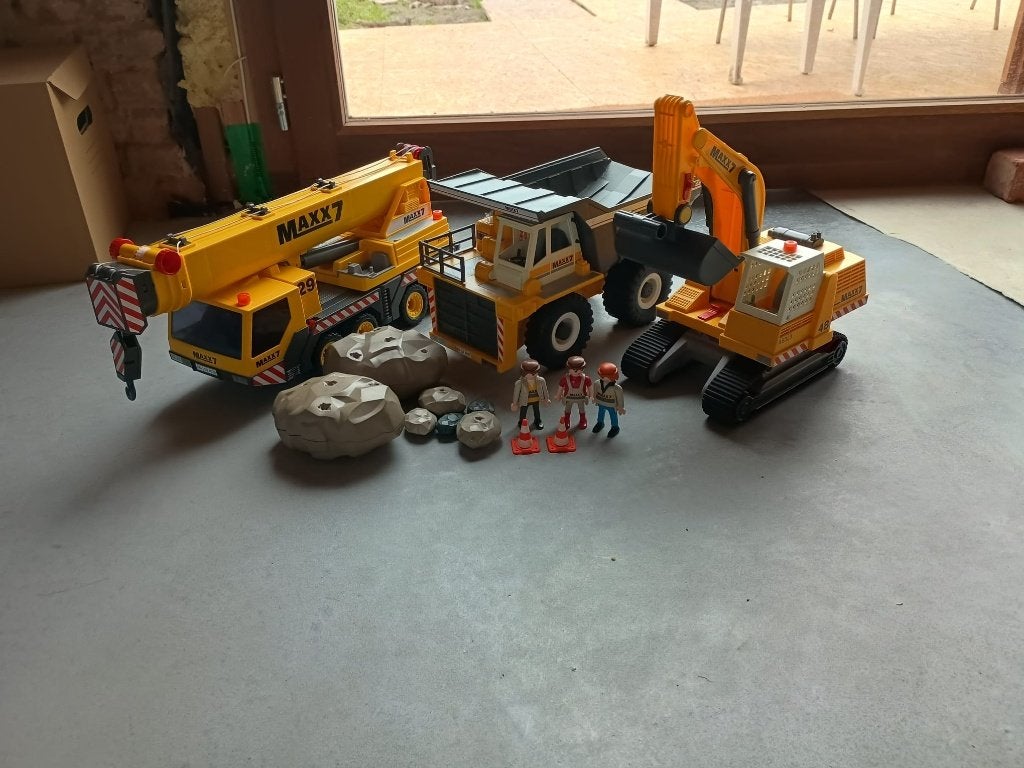 playmobil bouwvoertuigen, Enfants & Bébés, Enlèvement ou Envoi, Autres séries, Comme neuf, Kit complet
