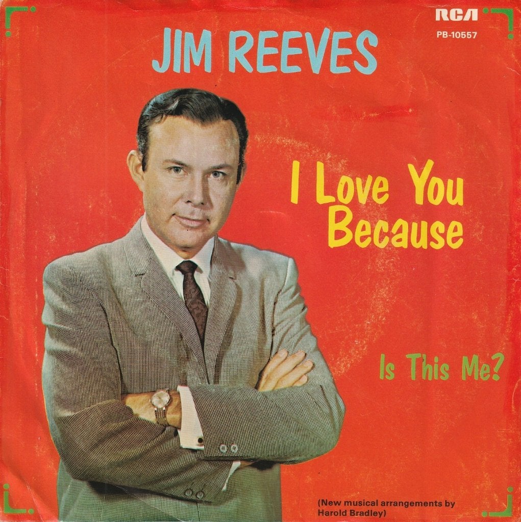 Jim Reeves - I love you because, CD & DVD, Vinyles Singles, Réédition, 7 inch, Utilisé, Country et Western