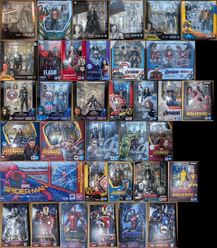 Collection MAFEX/S.H.Figuarts/threezero DLX Marvel MCU / DC, Envoi, Comme neuf