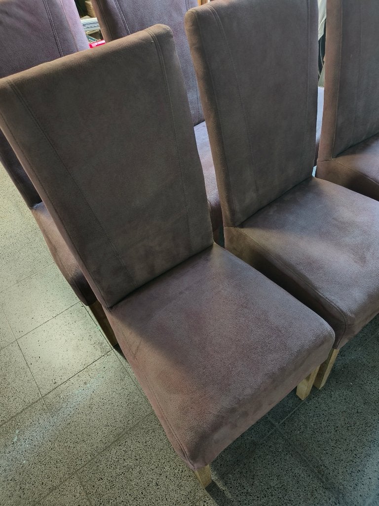 8 stoelen, Ophalen, Gebruikt, Bruin, Overige materialen