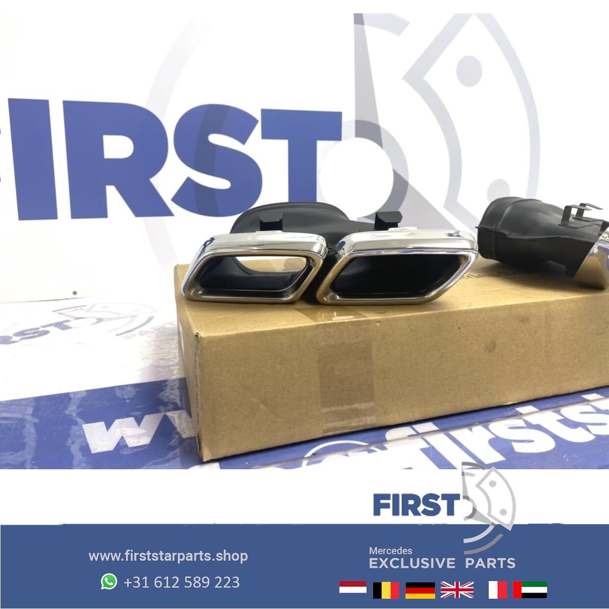 W205 C205 C63 AMG UITLAAT SIERSTUKKEN SET voor Mercedes C Kl, Utilisé, -, -, Enlèvement ou Envoi