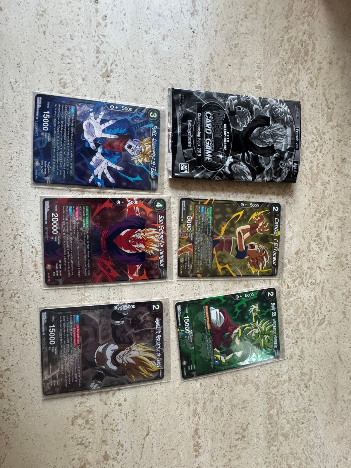 Set complet  dragon ball, Hobby en Vrije tijd, Ophalen of Verzenden, Nieuw, Meerdere kaarten, Foil