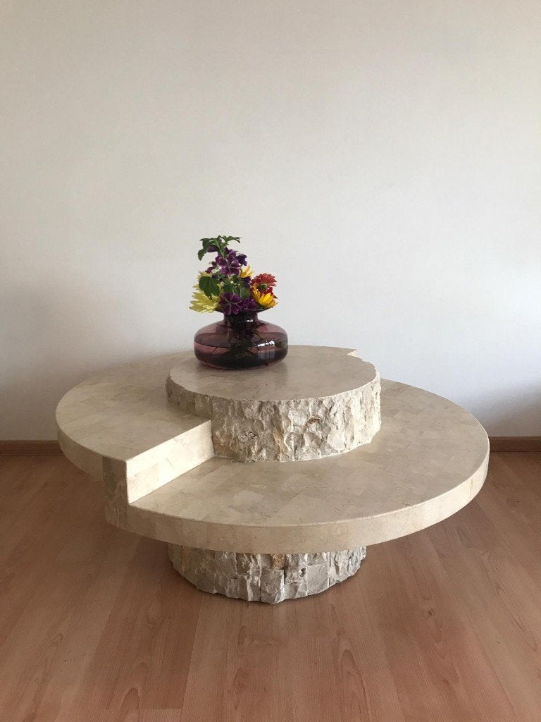 MACTAN salontafel, Huis en Inrichting, Ophalen, Gebruikt, Rond, Overige materialen