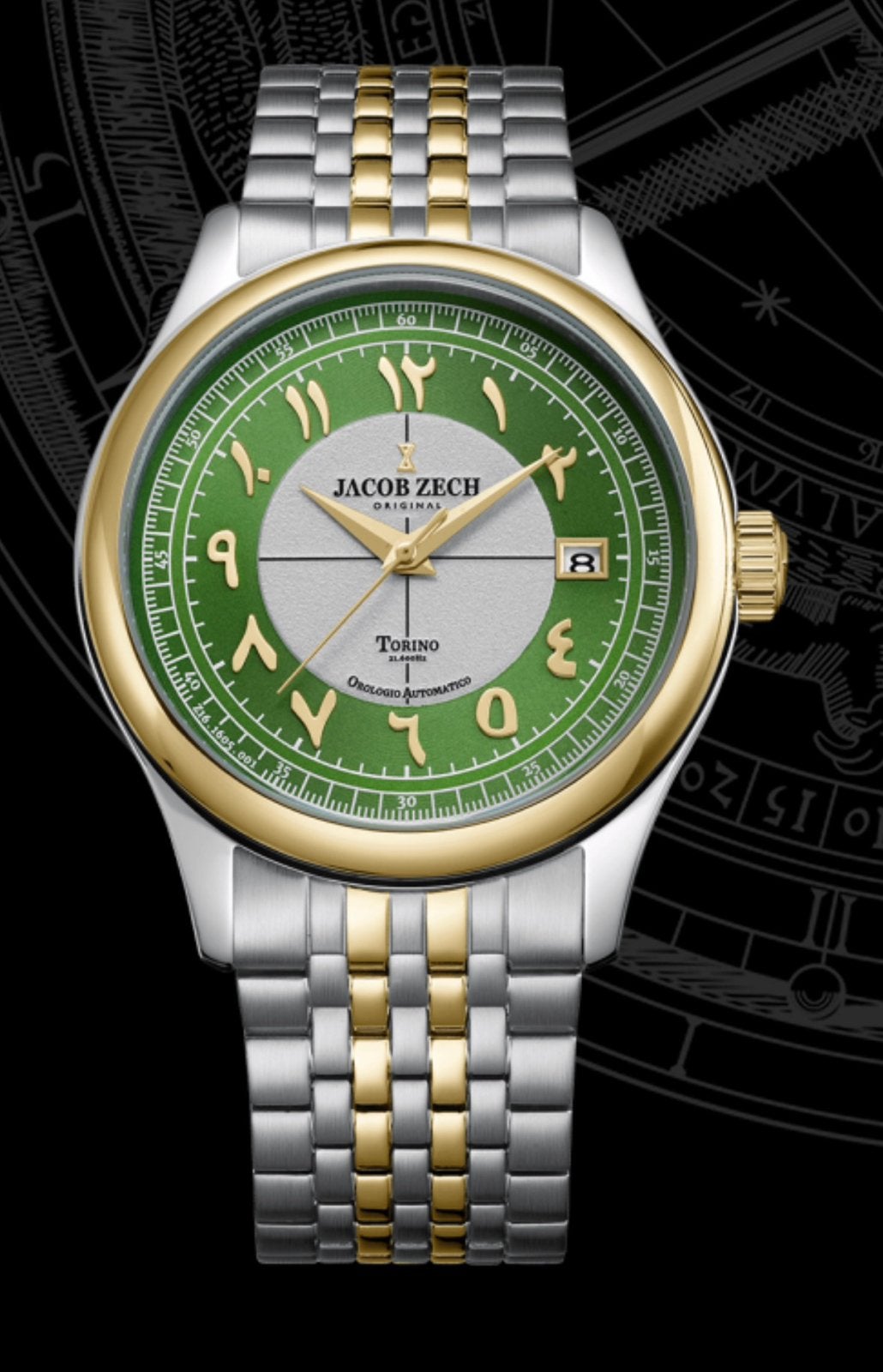 AUTOMATIQUE JACOB ZECH TORINO VAUT699€! NOUVEAU, ORIGINAL, Enlèvement ou Envoi, Montre-bracelet