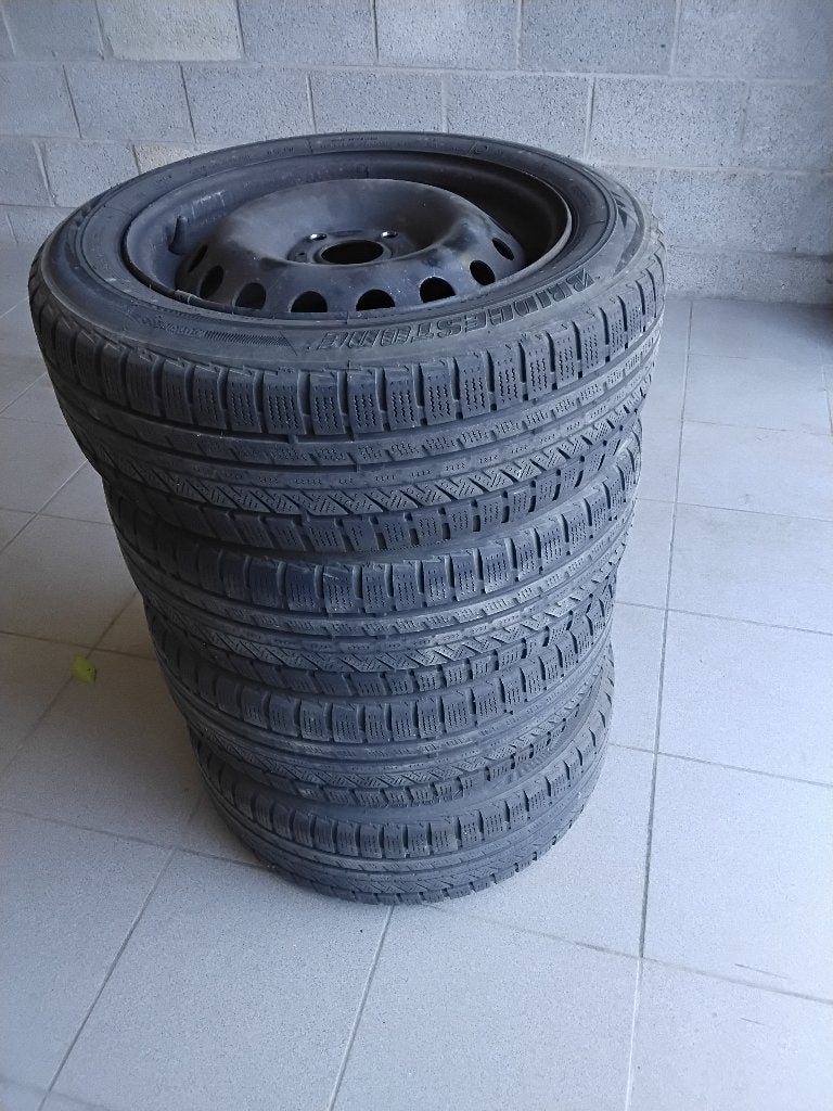 Banden met velgen van Renault Clio, Ophalen, Gebruikt, 15 inch, Banden en Velgen