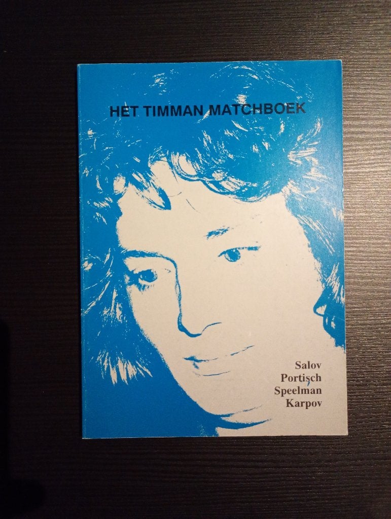 schaken Het Timman matchboek, Hobby en Vrije tijd, Ophalen of Verzenden, Minder dan 500 stukjes, Zo goed als nieuw, Schaken