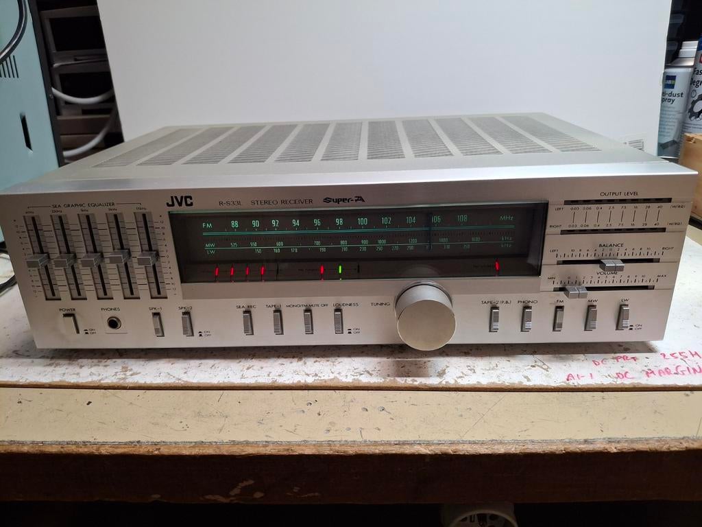 JVC R-S33L Stereo Receiver, Ophalen, Stereo, JVC