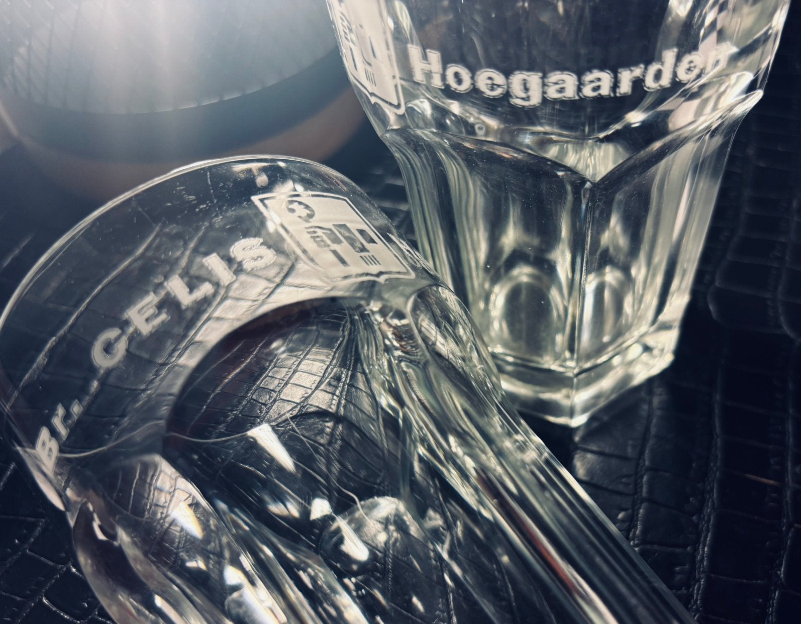 Verres à bière blanche Oude Hoegaarden « Br.Celis », Collections, Enlèvement ou Envoi, Utilisé, Verre ou Verres, Autres marques
