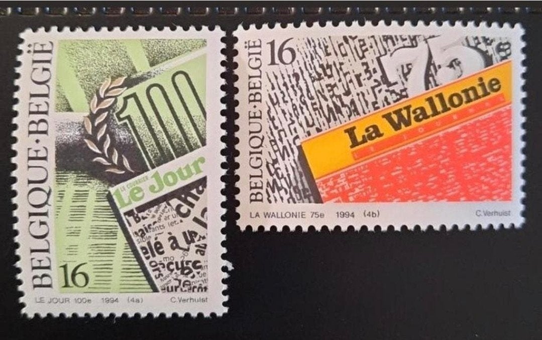Belgique : COB 2547/48 ** Presse 1994., Sans timbre, Neuf, Enlèvement ou Envoi, Non oblitéré