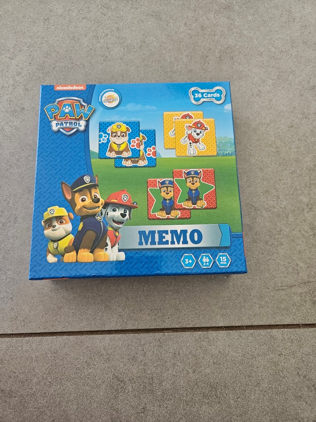 memo spel paw patrol, Ophalen
