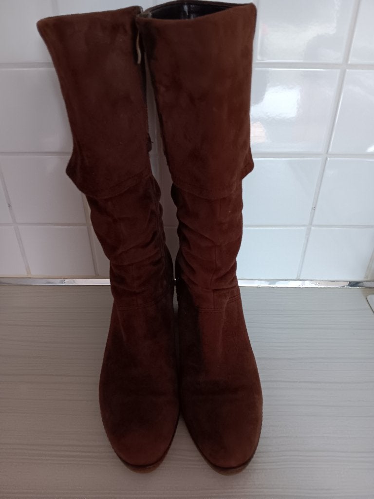 Bruine laarzen maat 38 in goede staat, Brun, Enlèvement, Porté, Bottes hautes