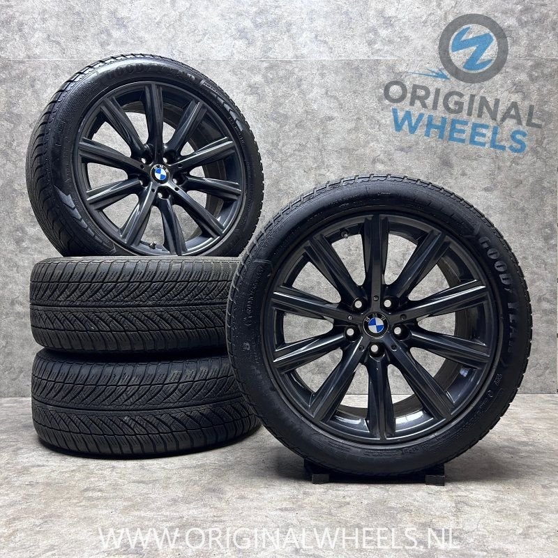 18 inch originele velgen + winterbanden BMW 5 serie G30 G31, Pneus et Jantes, -, 18 pouces, Utilisé
