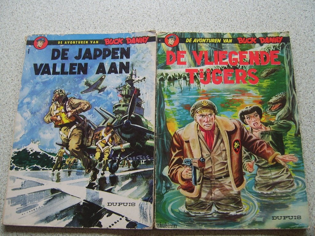 Stripverhalen van Buck Danny, Meerdere stripboeken, Ophalen of Verzenden, Gelezen, Hubinon, Victor