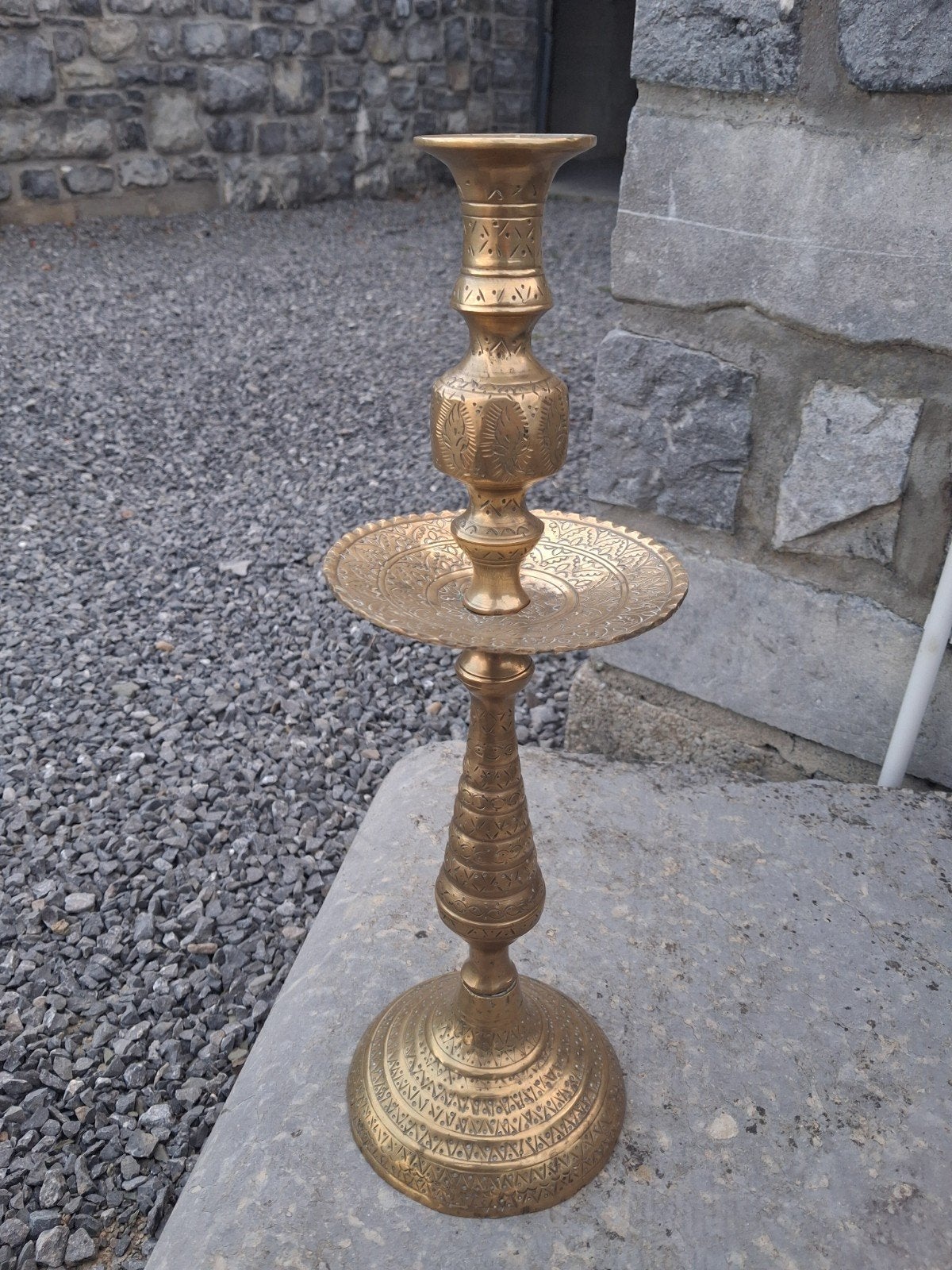 Grand bougeoir en bronze, Antiquités & Art, Enlèvement
