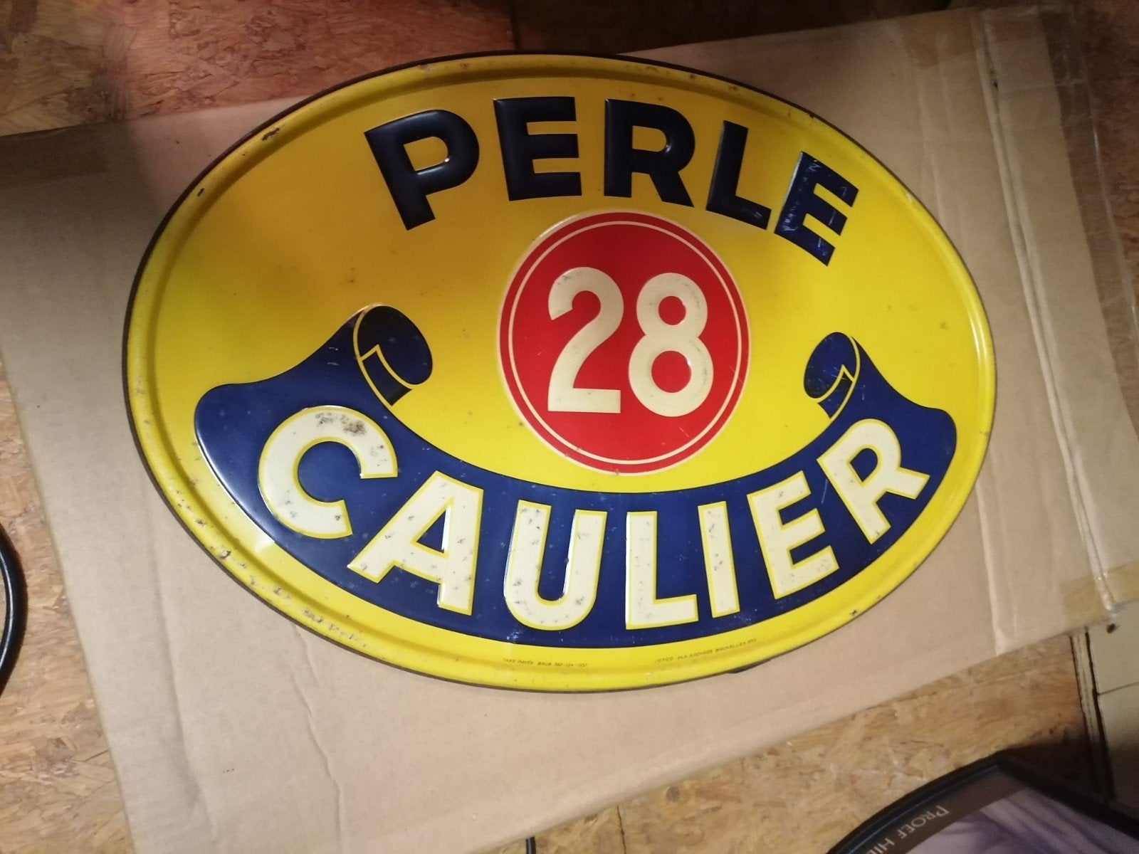 Ancienne assiette à bière en étain, Collections, Enlèvement ou Envoi