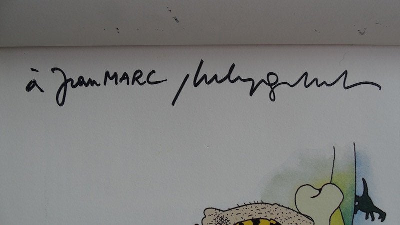 Dédicace Geluck, Livres, Philippe Geluck, Une BD, Enlèvement, Utilisé