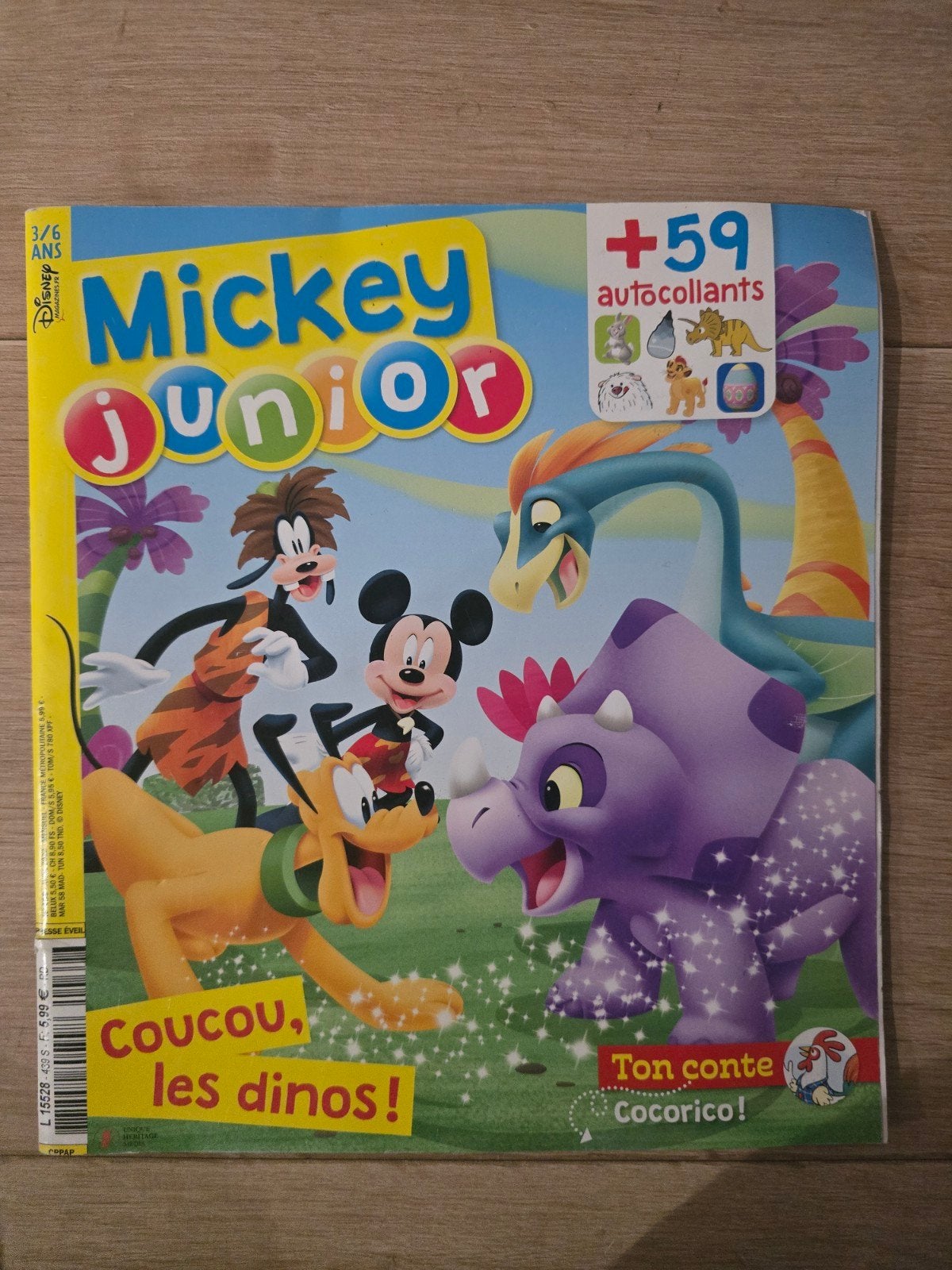 Mickey Junior – Coucou les dinos  – Magazine Disney enfants, Livres, Enlèvement ou Envoi
