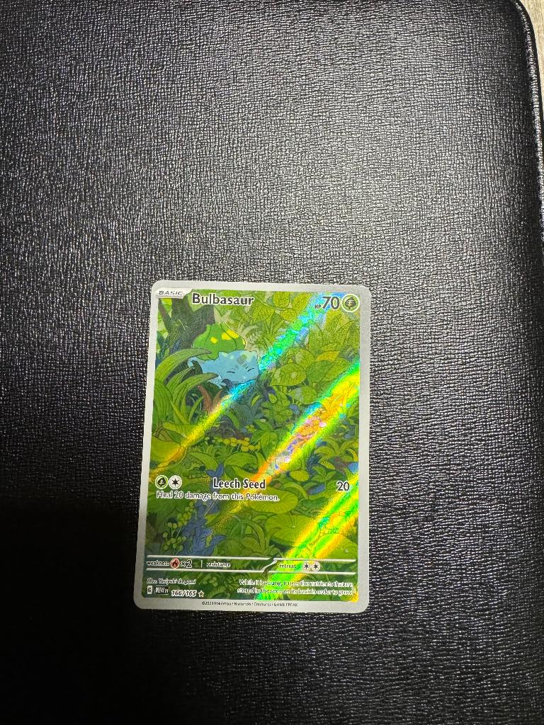 Bulbasaur 151 engels ill rare, Ophalen of Verzenden, Nieuw, Losse kaart, Foil