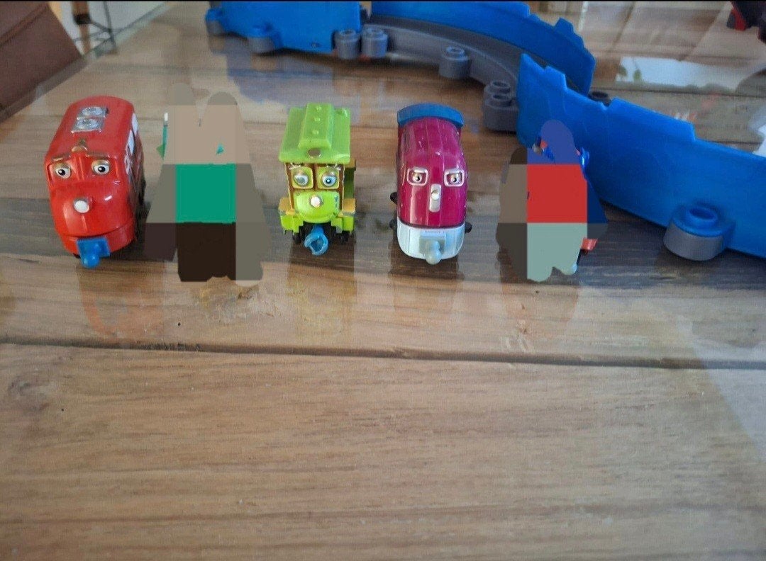 Lot Chuggington Treinen (3) + Treinbanen + extra stukken, Kinderen en Baby's, Speelgoed | Thomas de Trein, Ophalen of Verzenden
