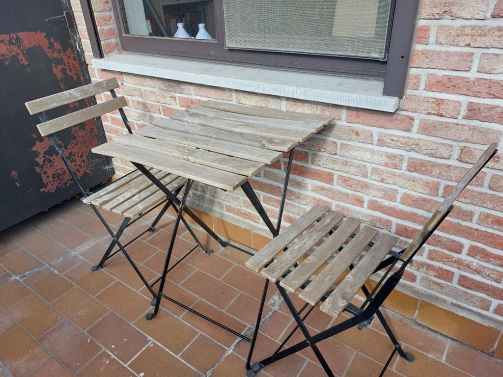 Tuinset - hout, Tuin en Terras, Gebruikt, Tuinset, Hout, Eettafel