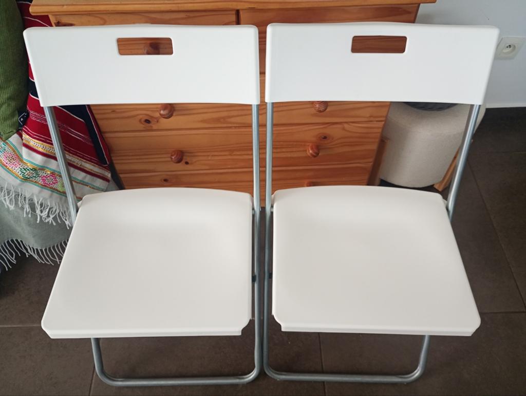 Klapstoelen van Ikea GUNDE nieuwstaat, Ophalen