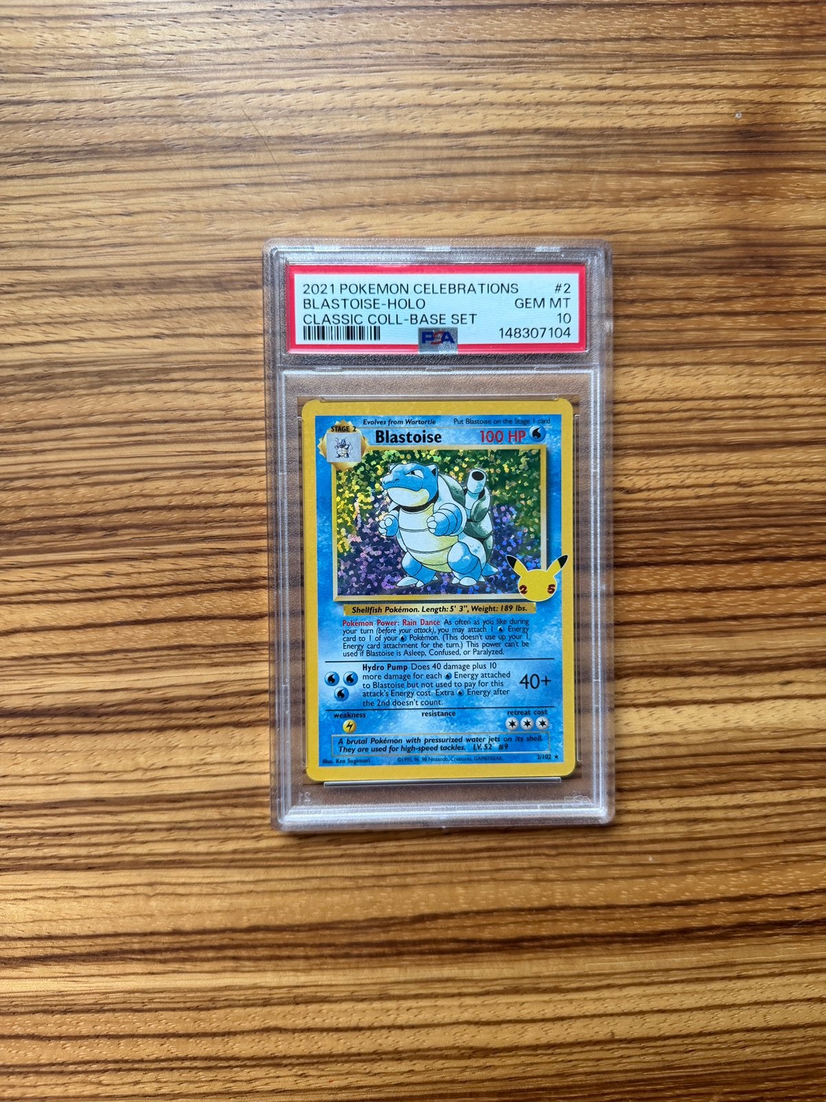 Blastoise celebrations PSA 10, Enlèvement ou Envoi, Comme neuf
