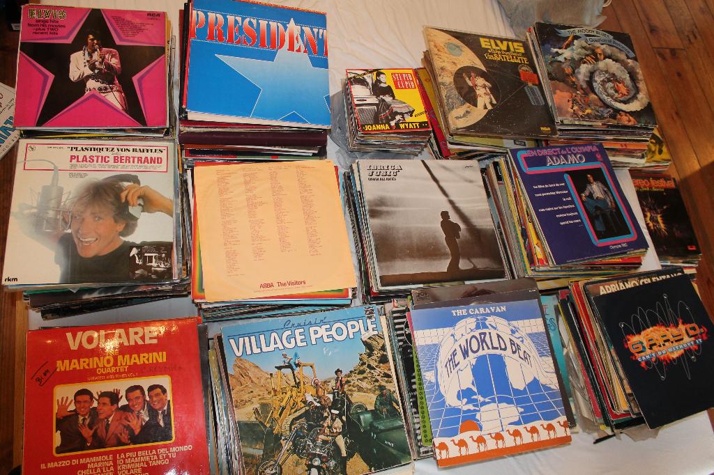 Environ 450 disques vinyle., CD & DVD, Vinyles | Pop, Utilisé, Enlèvement