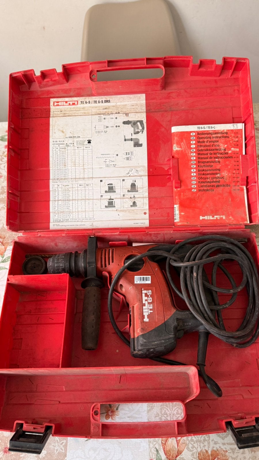 Hilti TE 6-S — perforateur filaire, Enlèvement ou Envoi, Utilisé