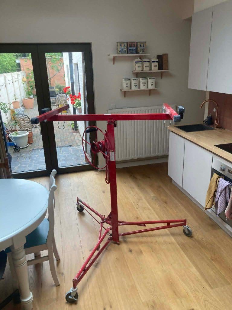 Platenlift, gyproc lift, gipsplaatlift TE HUUR €10, Doe-het-zelf en Bouw, Ophalen, Gebruikt
