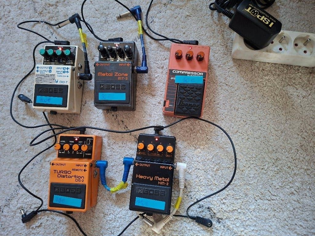 Lot Pédales d'Effets BOSS & IBANEZ + Alim OneSPOT, Musique & Instruments, Enlèvement, Utilisé