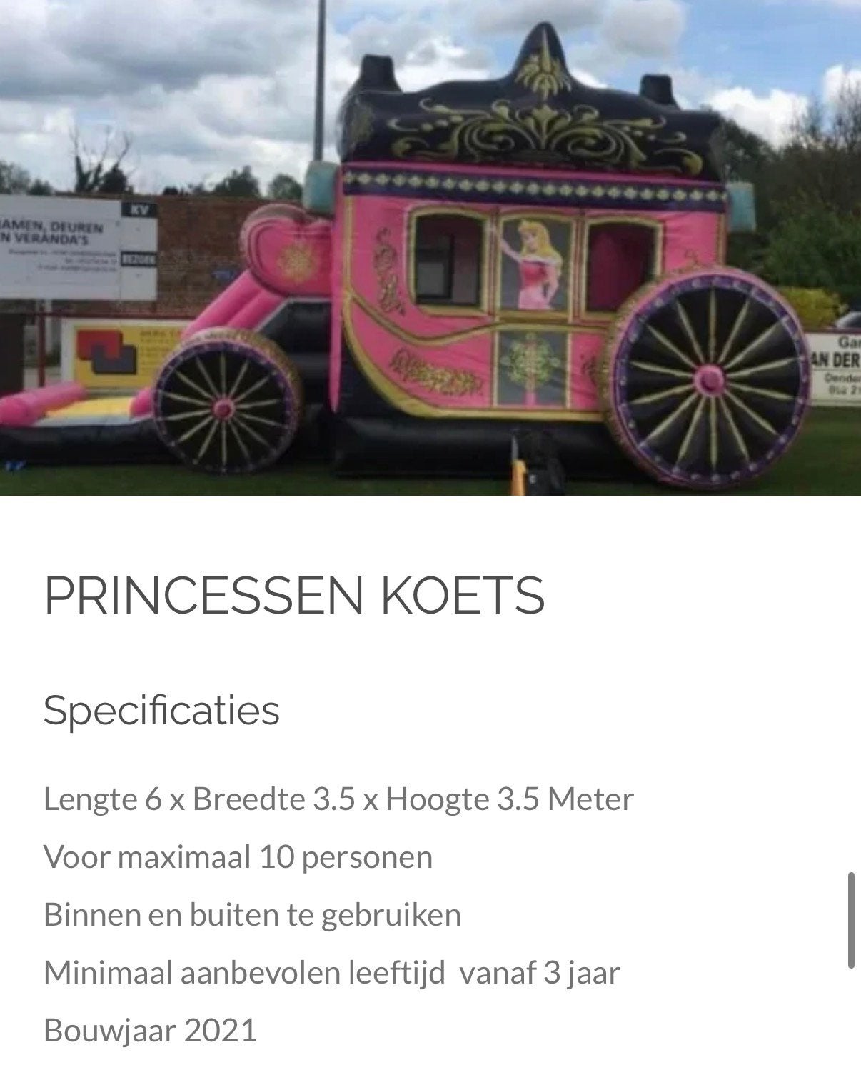 Springkasteel te koop