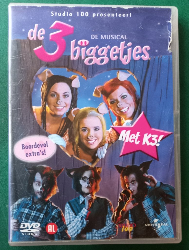 K3 - De 3 Biggetjes - De Musical, Show, Alle leeftijden, Zo goed als nieuw, Familie