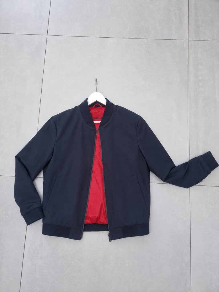 Blouson bomber bleu foncé Hugo Boss, Vêtements | Hommes, Enlèvement ou Envoi, Comme neuf, Hugo Boss, Taille 48/50 (M)