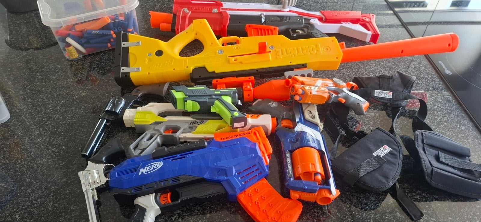 Nerf geweren, Ophalen, Gebruikt