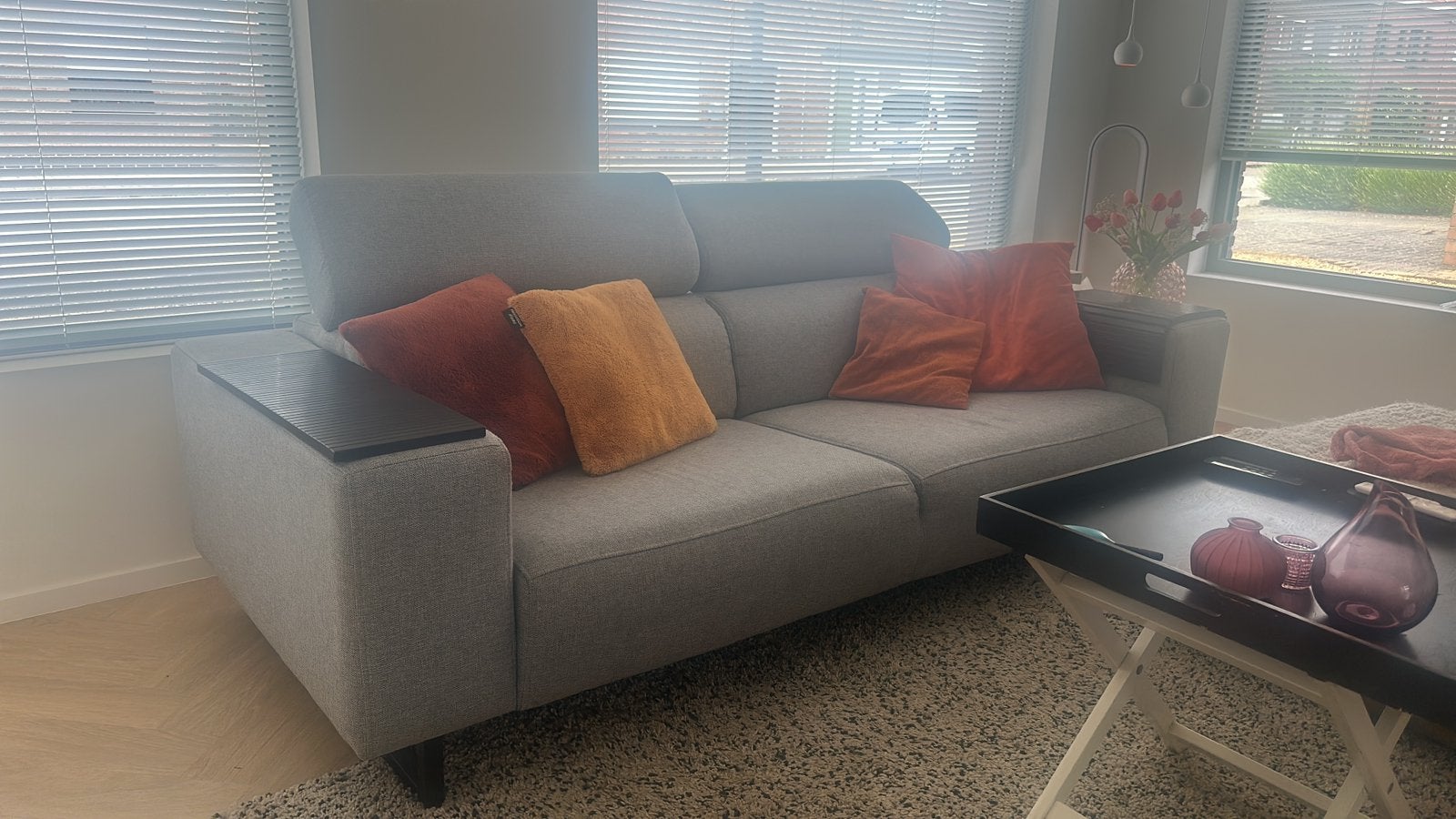 Fauteuil gris - 2,5 personnes, Enlèvement, Comme neuf