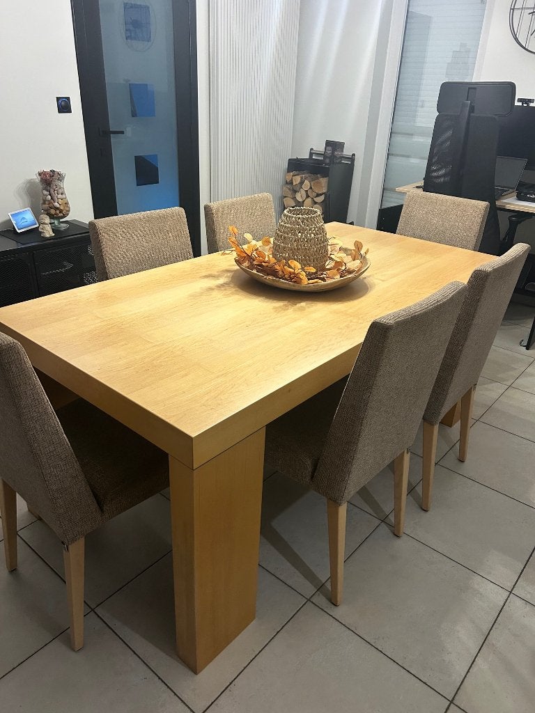 HULSTA Eettafel en Stoelen, Maison & Meubles, 150 à 200 cm, Cinq personnes ou plus, Enlèvement, Utilisé