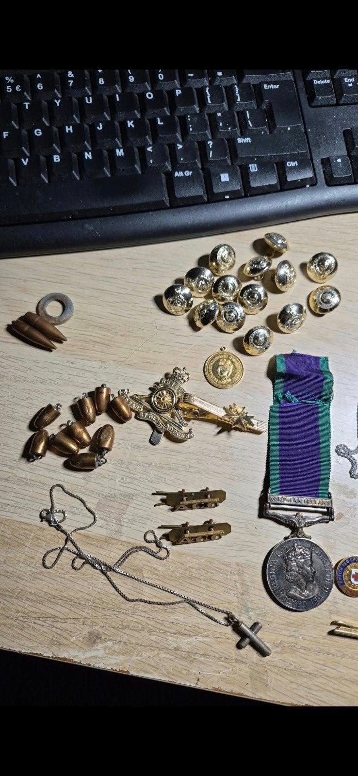 Militaria Lot Britse Medailles (WO2 & Northern Ireland), Verzamelen, Ophalen of Verzenden