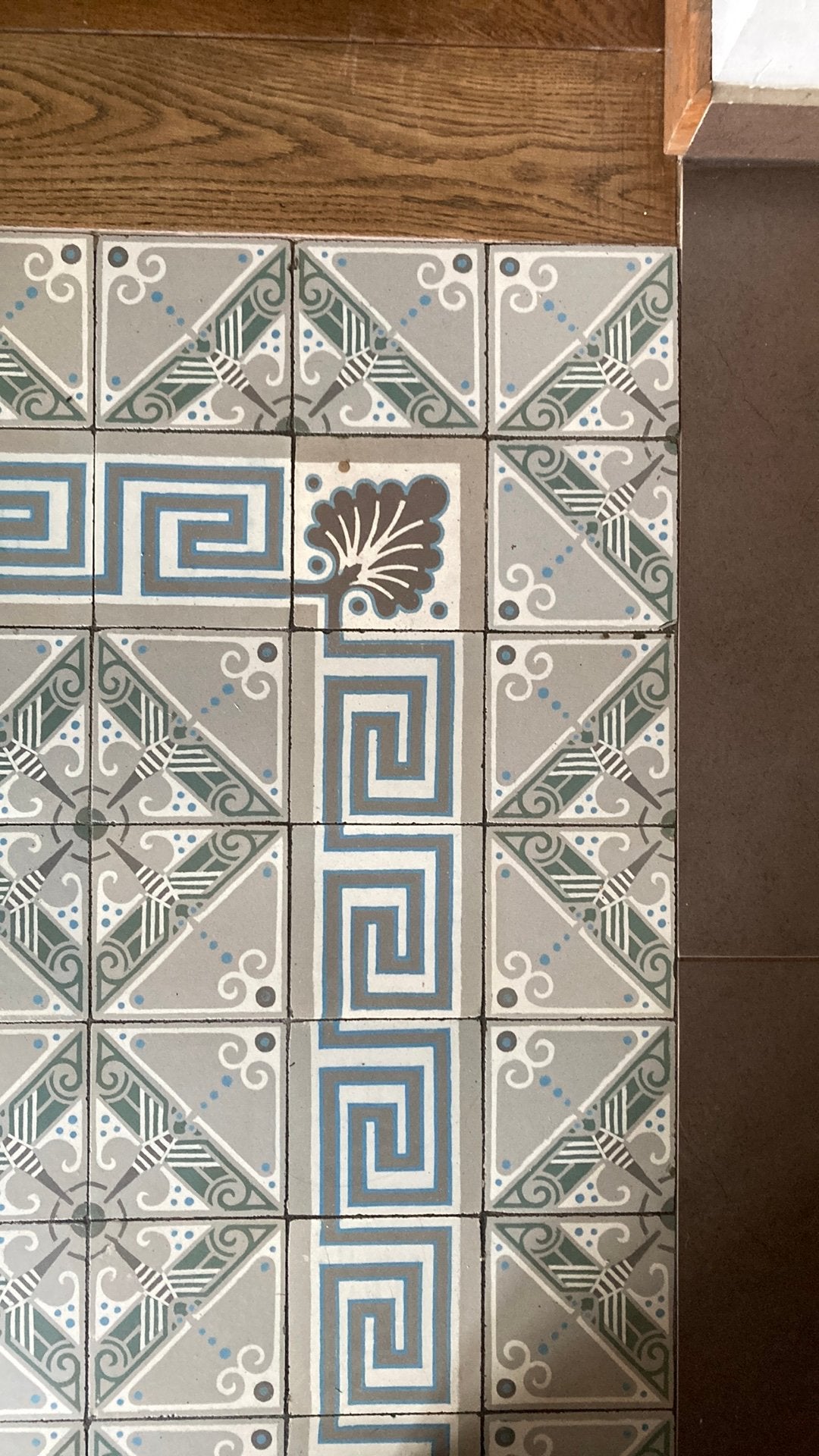 Cement tegel, Ophalen