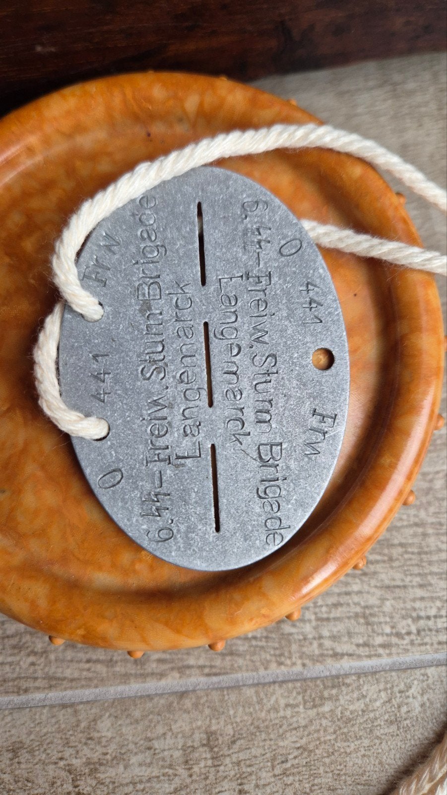 dogtag ww2 repro zink, Ophalen of Verzenden