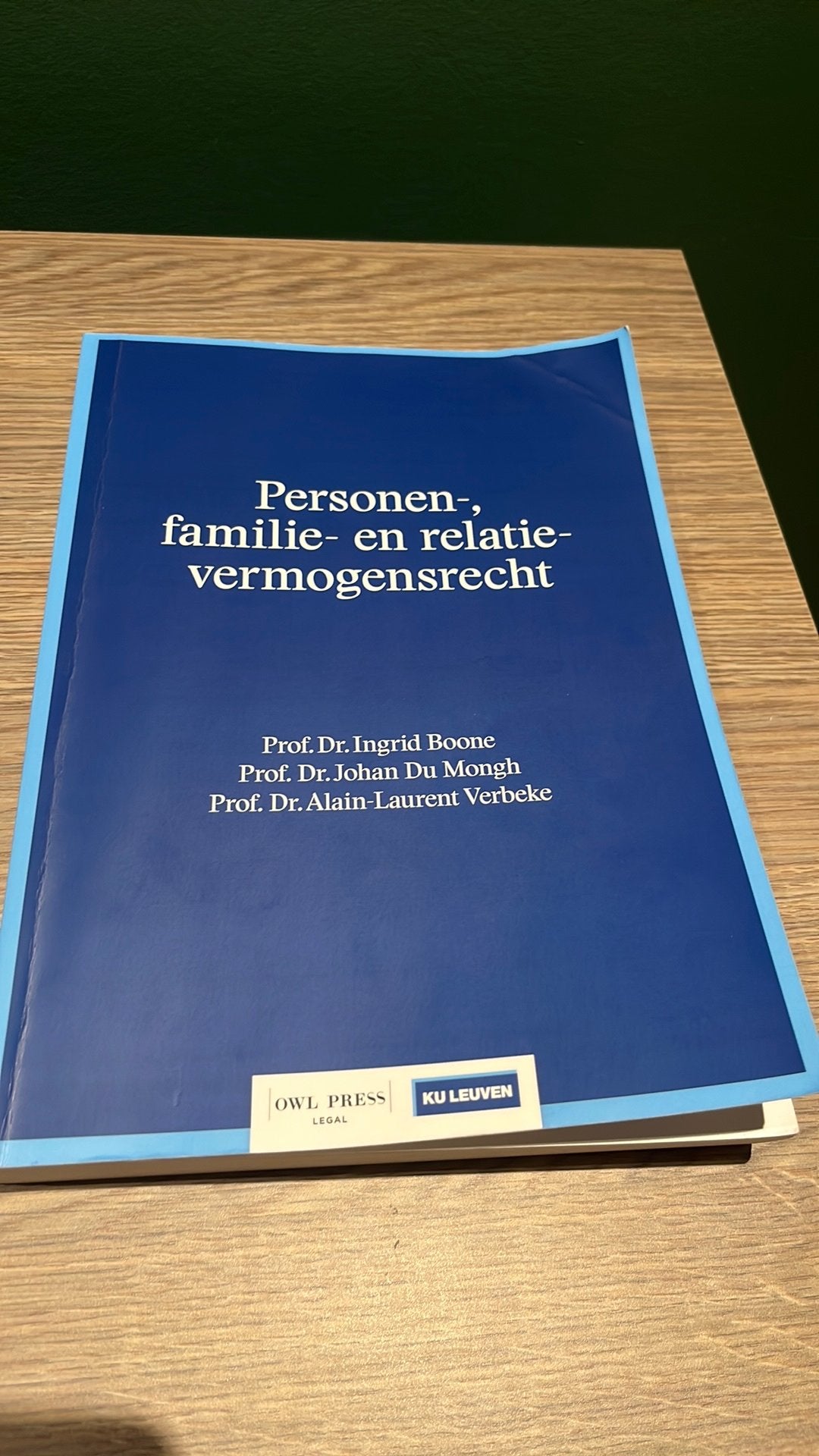 Personen-familie-en relatie vermogensrecht, Ophalen of Verzenden, Zo goed als nieuw