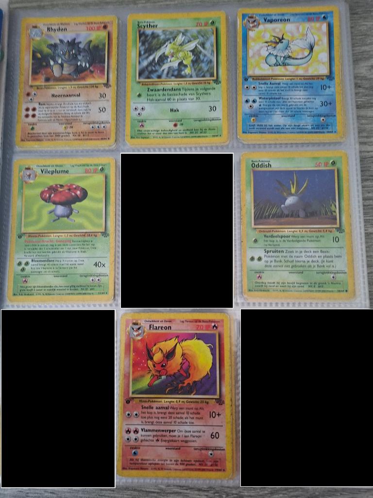 Vintage Pokémonkaarten - Jungle set NL, Enlèvement ou Envoi, Utilisé, Plusieurs cartes