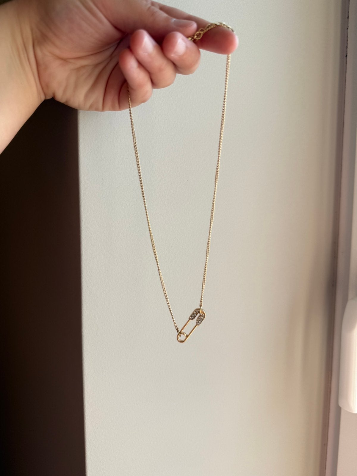 Ketting met peperclip, Ophalen, Zo goed als nieuw, Goud, Goud