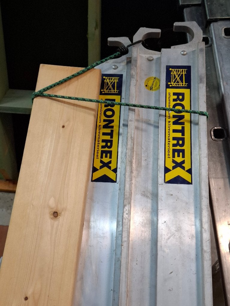 RONTREX professionele stelling met 3mtr platforms, Ophalen, Zo goed als nieuw